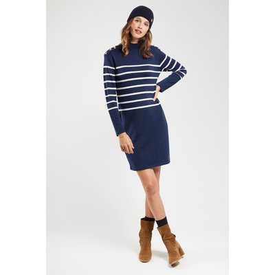Robe rayée en laine MONA TERRE & MER