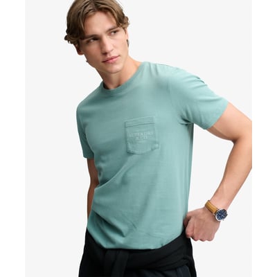 T-shirt Company Logo Poche Coupe Décontractée SUPERDRY