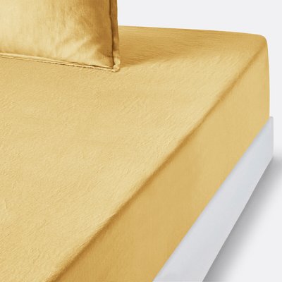 Drap housse lin lavé, bonnet 35 cm, Linot LA REDOUTE INTERIEURS