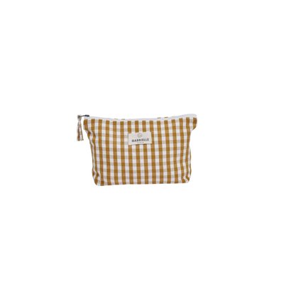 Trousse en toile de coton imprimé, VICHY GABRIELLE PARIS