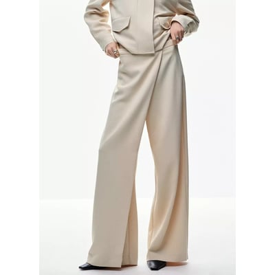 Pantalon droit croisé MANGO