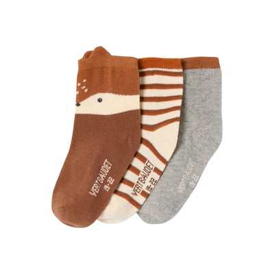 Lot de 3 paires de chaussettes « renard » VERTBAUDET