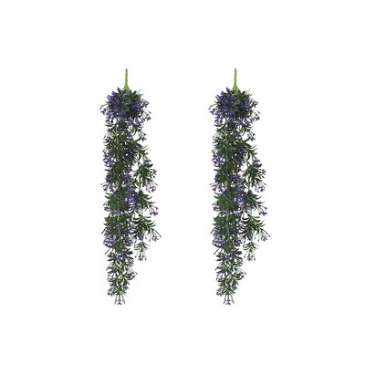 Chute plante artificielle violet 90cm lot de 2 LIGNE DECO