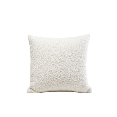 Housse de coussin Leonard  en Bouclette à l'aspect laineux Ecru 40x60 cm MADURA