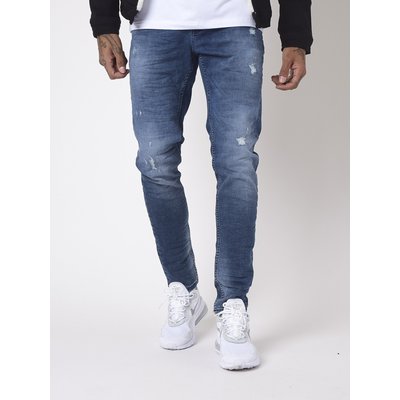 Jean slim basic bleu effet gratté PROJECT X