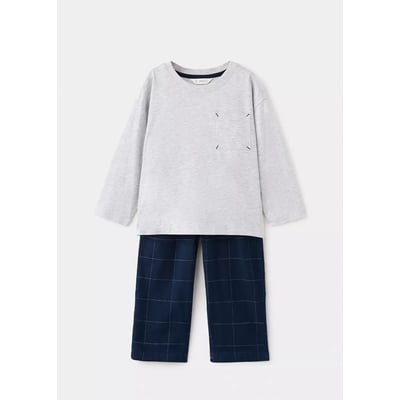 Pyjama long deux pièces carreaux MANGO BABY