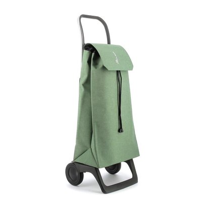 JET TWEED - Chariot de course - 2 roues - Vert - Pratique et léger, sac imperméable effet tweed vert, cadre aluminium robuste - Idéal pour un ROLSER
