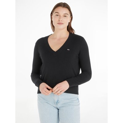 Camisola curta, decote em V TOMMY JEANS