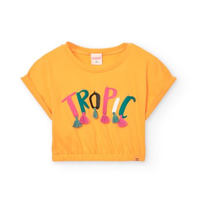 T-shirt à manches courtes avec bas élastique BOBOLI