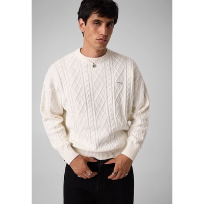 Pull En Maille Tressée GUESS JEANS