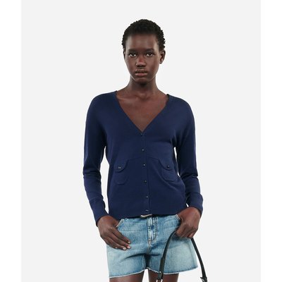 Vest met lange mouwen, knoopsluiting en V-hals THE KOOPLES