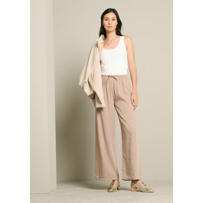 Pantalon large effet lin LOLALIZA