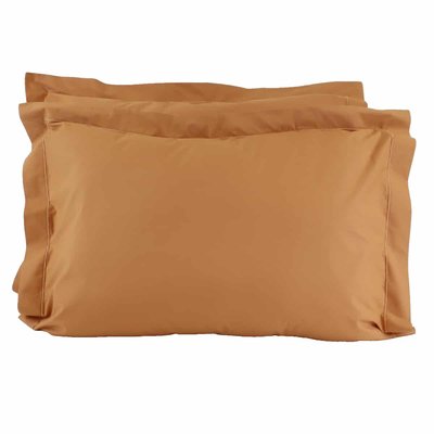 Lot de 2 taies d'oreillers coton percale 200 fils DESIREE LINANDELLE