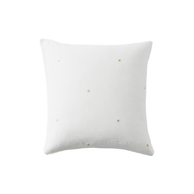 Taie d'oreiller carrée gaze de coton ZEPHIRE CARRE BLANC