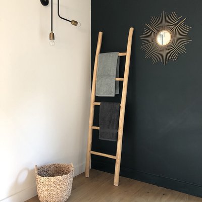 Echelle porte-serviette en teck massif 170 cm  CLARA BERAH GETAH