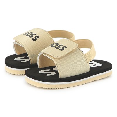 Claquettes avec fermeture par bandes auto aggripan BOSS KIDSWEAR