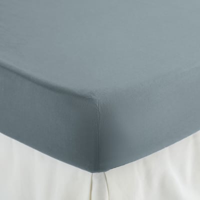 Drap housse en percale de coton, 80 fils, bonnet 35 cm, Scenario LA REDOUTE INTERIEURS