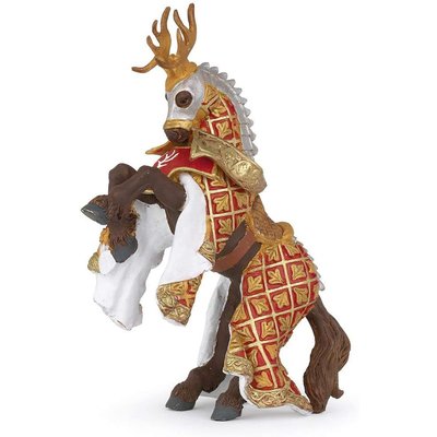 Figurine Cheval du maître des armes cimier cerf PAPO