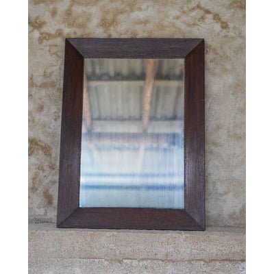 Miroir rectangulaire en bois Georges N°1478 - Bon état DEBONGOUT