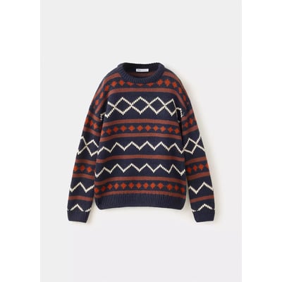 Pull en maille frise MANGO KIDS