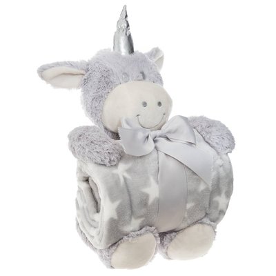 Plaid peluche LICORNE ATMOSPHERA