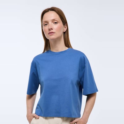 T-shirt court uni en coton BIO GOTS MONOPRIX