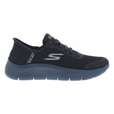 Baskets running bleu marine à talon plat avec une fermeture slip-in SKECHERS