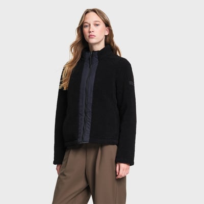 Veste sherpa col montant zippée détails nylon T-KIT AIGLE