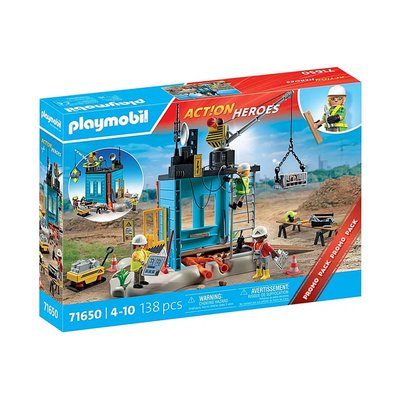 Ouvriers et chantier PLAYMOBIL