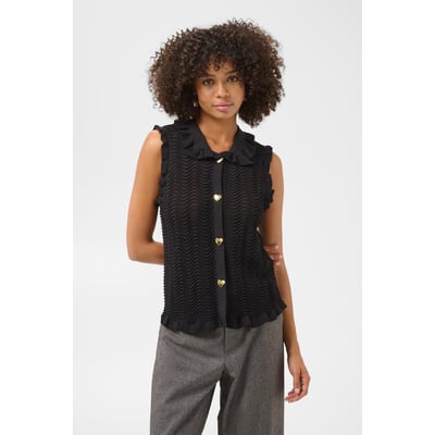 Pull sans manches en maille CULTURE