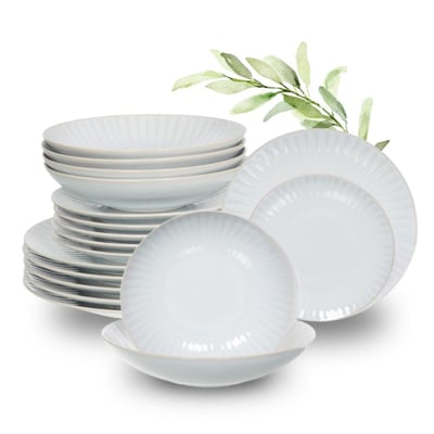 Service d'assiettes 18 pièces Olympe TABLE PASSION