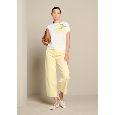 T-shirt jacquard citron LOLALIZA
