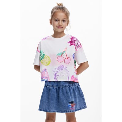 T-shirt cropped à motifs DESIGUAL