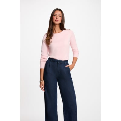 Pull col rond boutons MORGAN