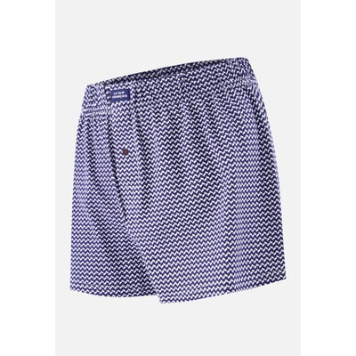 Caleçon à chevrons bleu   en jersey de coton Fredo LE SLIP FRANCAIS