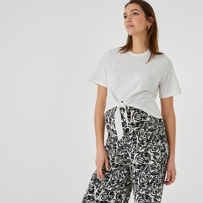 Camiseta premamá de cuello redondo, para anudar LA REDOUTE COLLECTIONS