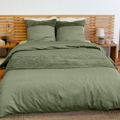 Parure housse de couette microfibre et velour C DESIGN HOME TEXTILE