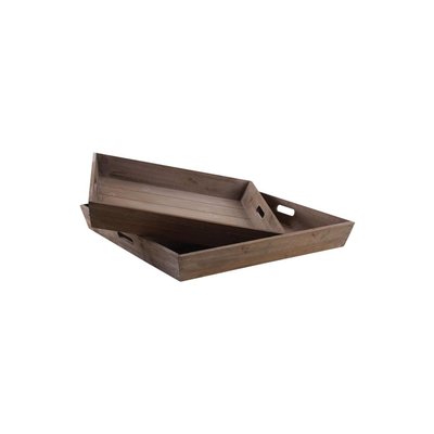 Plateaux carrés en bois (Lot de 2) AUBRY GASPARD