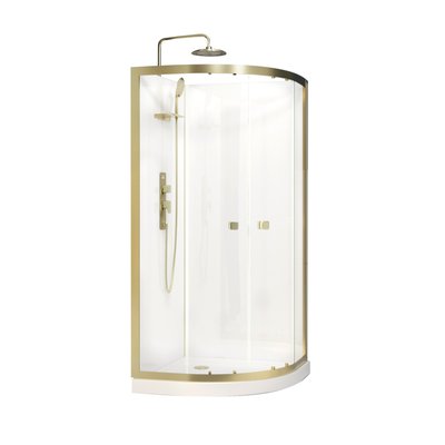 Cabine de douche design doré en aluminium HOME MAISON