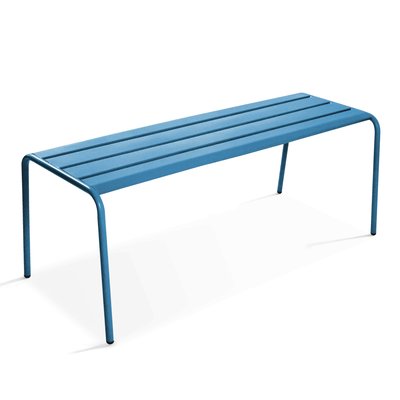Banquette de jardin en acier thermolaqué, PALAVAS OVIALA