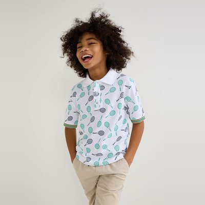 Polo de tennis à motif en coton BIO GOTS MONOPRIX