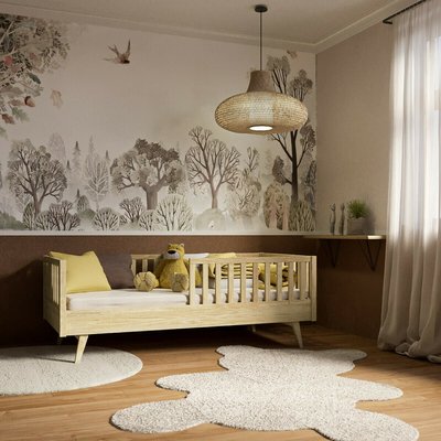 Lit enfant Montessori Bois massif  ROMEO AKITEN RETAIL