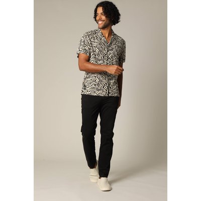 Chemise homme viscose à manches courtes et motif tropical JOSIAS DEELUXE
