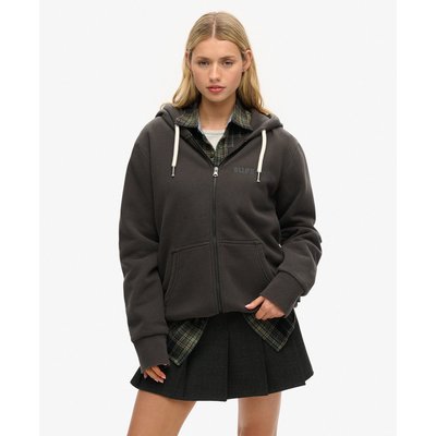 Sweat à capuche zippé oversize à motif tatouage SUPERDRY