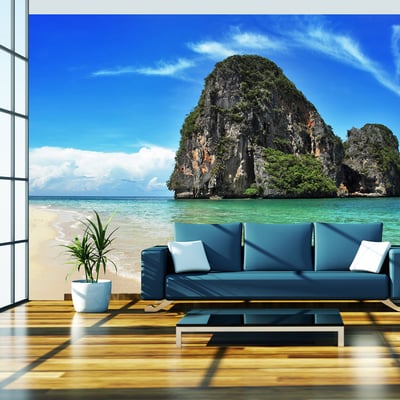 Papier peint intissé panoramique Paysage Paysage exotique - plage Railay, Thaïlande EDEN
