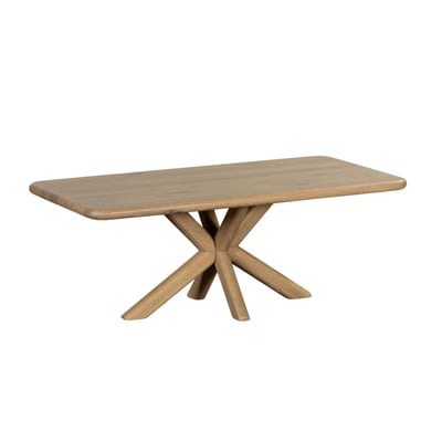 Table basse en chêne à bords arrondis ASTER PIER IMPORT