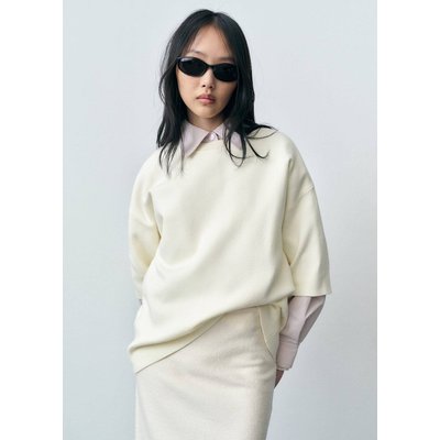 Pull-over maille fine manches courtes MANGO