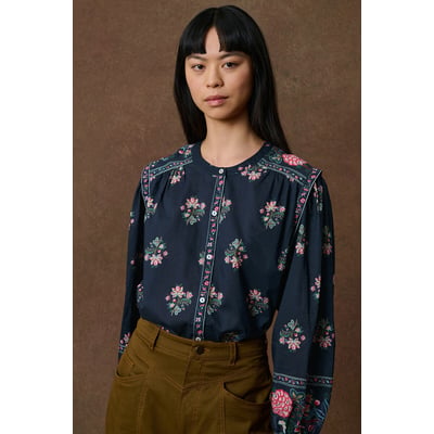 Blouse col rond imprimé floral, JANE LOUISE MISHA