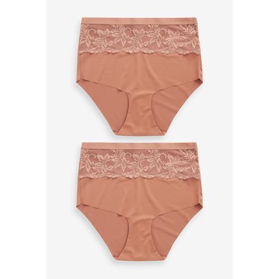 Culottes en dentelle à taille haute, lot de 2 NEXT