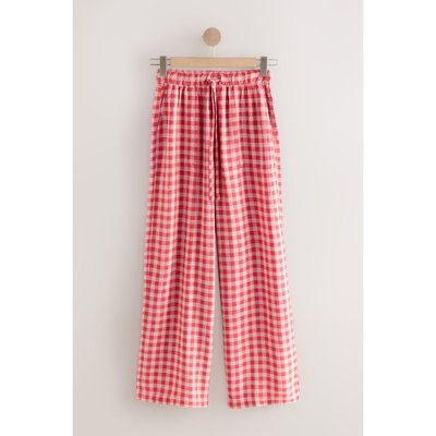 Pantalon large à enfiler en lin mélangé NEXT